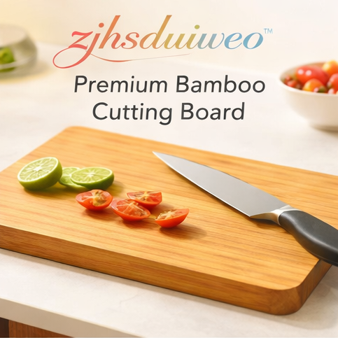 zjhsduiweo™ Premium Bamboo Cutting Board - Eco-Friendly & Durable