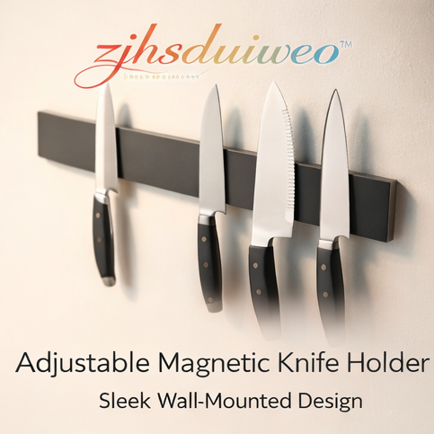 zjhsduiweo™ Adjustable Magnetic Knife Holder - Sleek Wall-Mounted Design